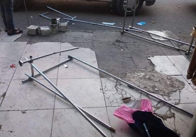 إضراب محال تجارية بتعز احتجاجا على النهب الإخواني