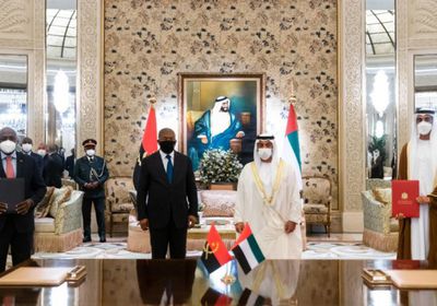 حمدان بن زايد يبحث مع الرئيس الأنغولي العلاقات الثنائية