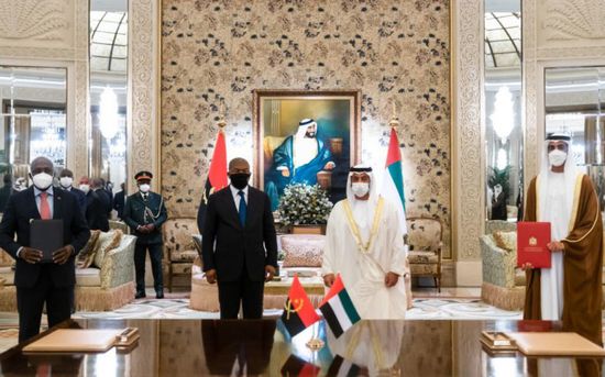 حمدان بن زايد يبحث مع الرئيس الأنغولي العلاقات الثنائية