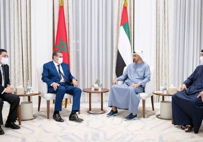 محمد بن زايد يبحث مع الحكومة المغربية العلاقات الأخوية