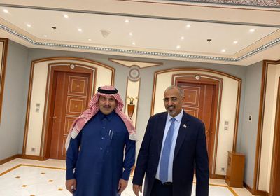 خلال استقباله آل جابر.. الزُبيدي يحث على تطبيق اتفاق الرياض