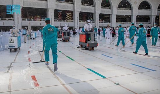 السعودية: تعقيم المسجد الحرام ومرافقه يوميًا بواقع عشر مرات