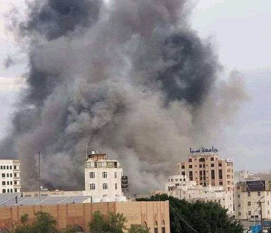 قصف مكثف على مواقع مليشيا الحوثي في صنعاء