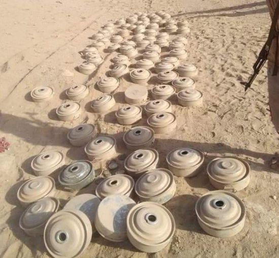 العمالقة تطهر حيد بن عقيل من ألغام الحوثيين