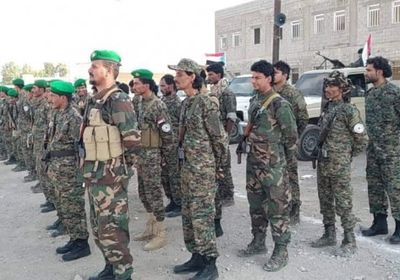 عرض عسكري إيذانا ببدء العام التدريبي لحزام أبين
