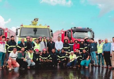 مطار عدن يستقبل عربتي إطفاء