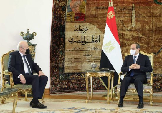 مصر.. السيسي يلتقي ميقاتي في شرم الشيخ