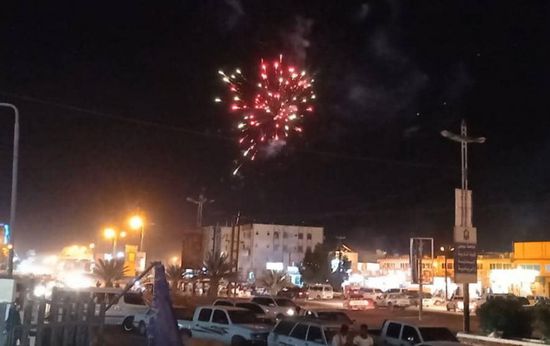 مسيرة وألعاب نارية.. احتفالات في سيئون بتحرير شبوة (صور)