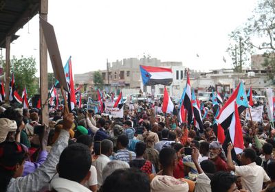 "انتقالي أبين" يحشد الجماهير ابتهاجا بتحرير شبوة