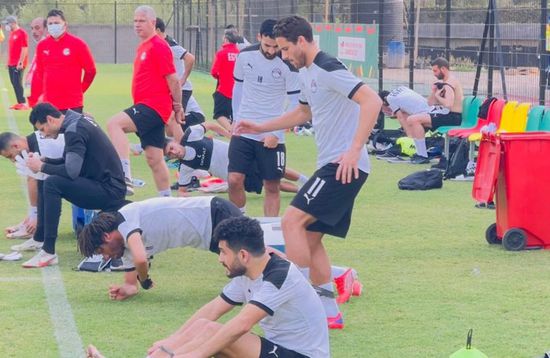 منتخب مصر يؤدي تدريبه الختامي لمواجهة غينيا بيساو غدًا