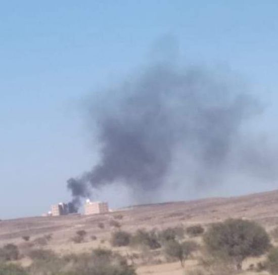قصف موقع إطلاق صاروخ حوثي بالبيضاء