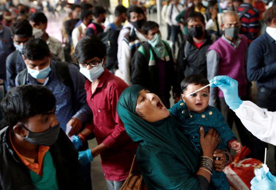الهند.. تسجيل أكثر من 268 ألف إصابة جديدة بكورونا و402 وفاة