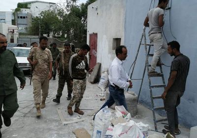 مأمور خورمكسر يزور مشروع تأهيل قسم شرطة المديرية