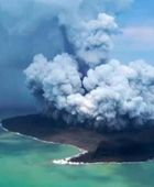 رصد ثوران كبير لبركان تونغا