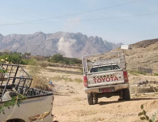 قصف مخزن سلاح حوثي في حريب