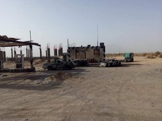 4 شهداء في الاعتداء الصاروخي الحوثي على محطة وقود في عين