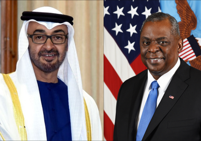 بن زايد وأوستن يبحثان الهجمات الحوثية الإرهابية على أبوظبي