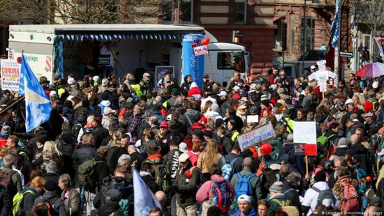 الشرطة الألمانية تعتقل محتجين ضد قيود كورونا