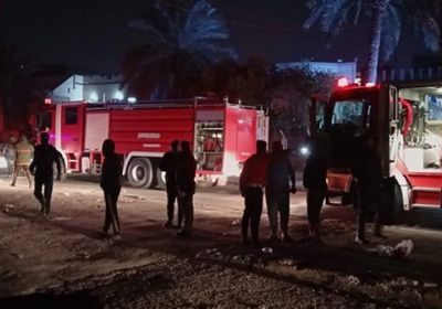 العراق.. حريق ضخم في الكاظمية ببغداد