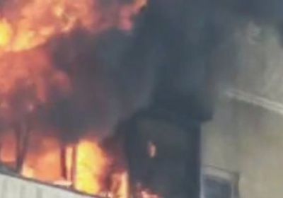 مصر.. حريق هائل في منطقة الحسين بالقاهرة