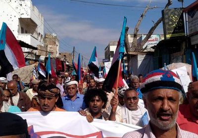 جماهير لحج تدعم الهبة الحضرمية وتحتفي بانتصار "العمالقة"