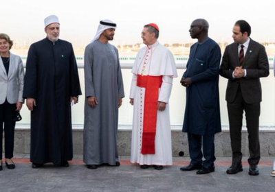 محمد بن زايد يستقبل أعضاء اللجنة العليا للأخوة الإنسانية