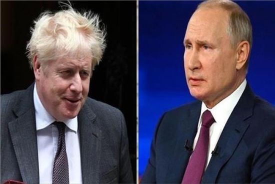 جونسون يبلغ بوتين بقلقه حال أي توغل روسي بأوكرانيا