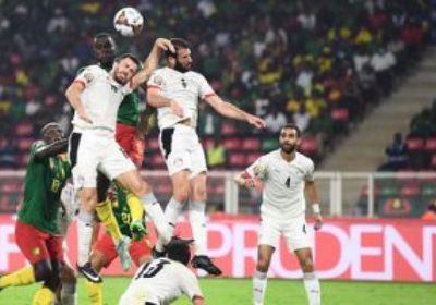 انتهاء الشوط الأول بين مصر والكاميرون بالتعادل السلبي بأمم إفريقيا