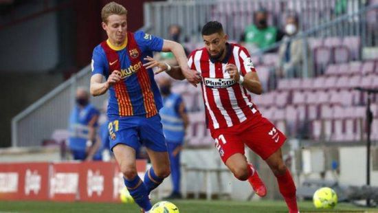 التشكيل الرسمي لمواجهة برشلونة ضد أتلتيكو مدريد بالدوري الإسباني 