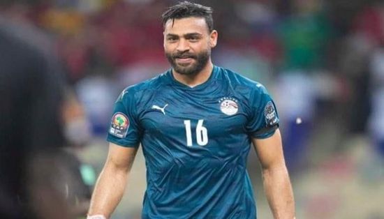 أبو جبل يتصدى لضربة جزاء في مباراة مصر والسنغال