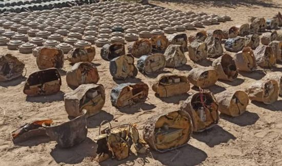 مسام ينزع 15 ألف لغم حوثي من بيحان وحريب