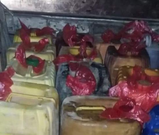 ضبط 1800 لتر وقود مهرب في الضليعة