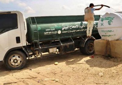 "سلمان للإغاثة" يضخ ملايين من لترات المياه بمديريات حجة