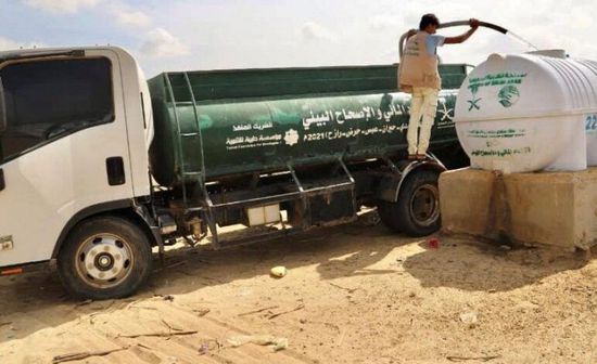 "سلمان للإغاثة" يضخ ملايين من لترات المياه بمديريات حجة