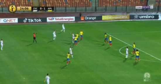 بترو أتلتيكو يتقدم بهدف على الزمالك بقدم جيليسون