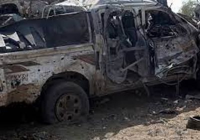 دمار 12 آلية عسكرية للحوثي في حجة