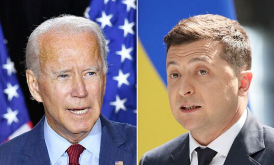 الرئيس الأوكراني يدعو نظيره الأمريكي لزيارة كييف