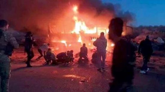 مقتل مواطن وإصابة آخرين في انفجار حافلة عسكرية بحمص