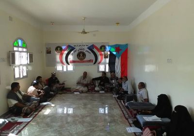 مناقشات بـ "انتقالي بيحان العليا" حول الملف التنظيمي