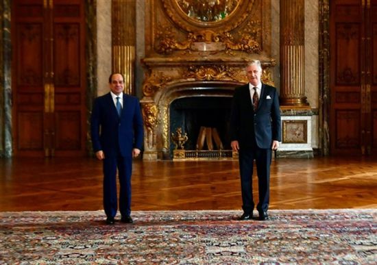 الرئيس المصري وملك بلجيكا يبحثان تطوير العلاقات الاقتصادية