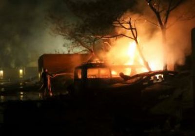 انفجار ضخم يهز وسط مدينة دونيتسك شرقي أوكرانيا