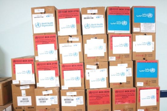 الصحة العالمية تمنح "سيئون العام" شحنة مستلزمات طبية
