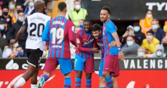 برشلونة يسحق فالنسيا برباعية في الليجا