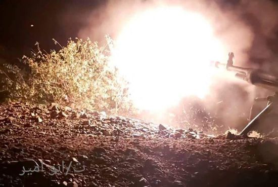 إحباط هجوم حوثي بقطاع الثوخب.. واستهداف مواقعهم بالهاون