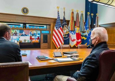 بايدن يجتمع مع فريقه الأمني بشأن أوكرانيا