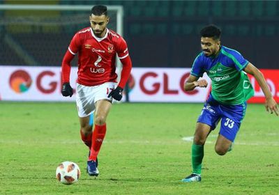 تقدم الأهلي على المقاصة بثنائية في الشوط الأول