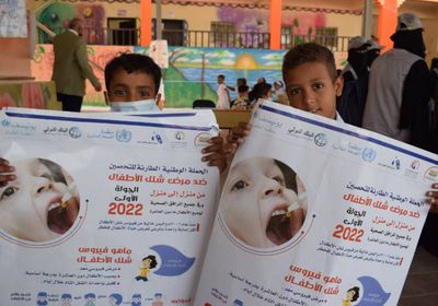 تحصين 52% من المستهدفين بحملة مكافحة شلل الأطفال