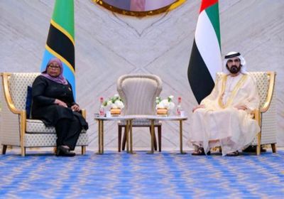 محمد بن راشد يستقبل رئيسة تنزانيا في معرض إكسبو 2020 دبي