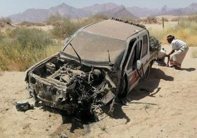 إصابة أب ونجله في انفجار لغم حوثي بحريب