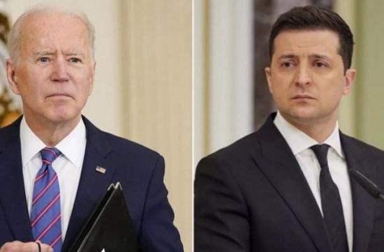 الرئيس الأوكراني وبايدن يبحثان استمرار العقوبات على روسيا